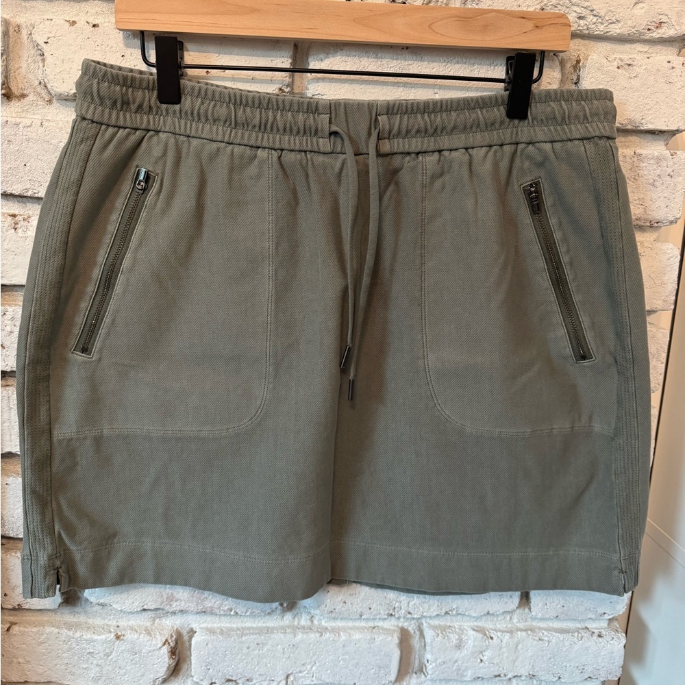 Athleta Sage Green Drawstring Skirt